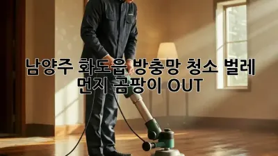 남양주 화도읍 방충망 청소: 벌레, 먼지, 곰팡이 OUT!